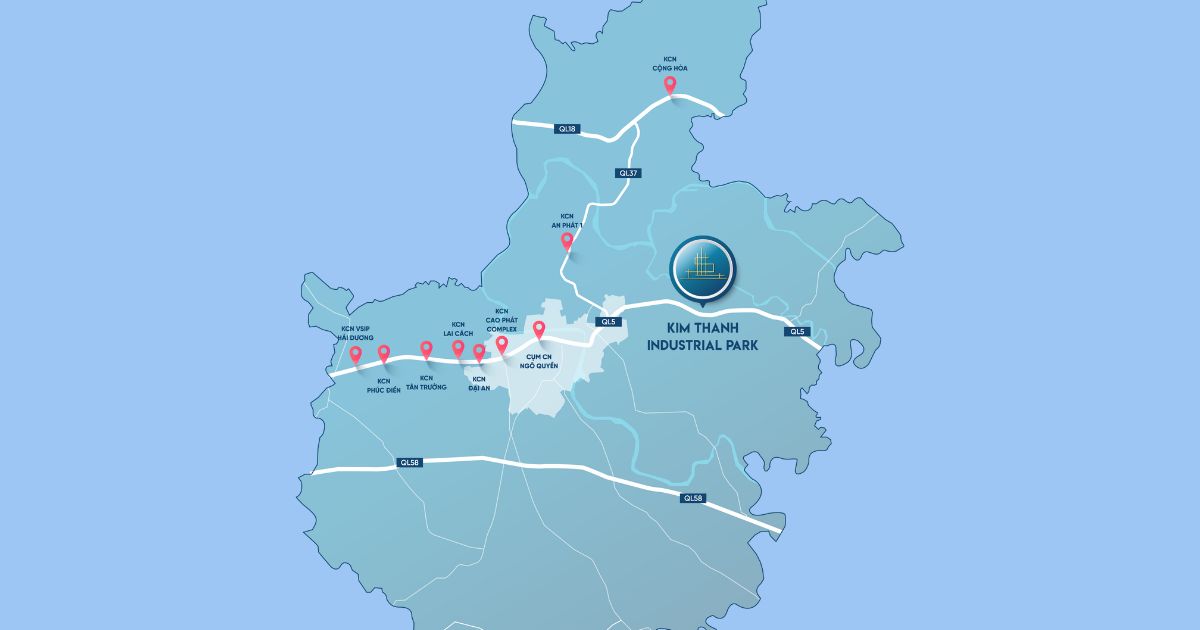 hạ tầng khu công nghiệp Kim Thành
