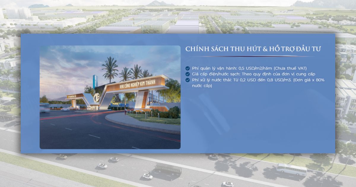 giá thuê khu công nghiệp Kim Thành