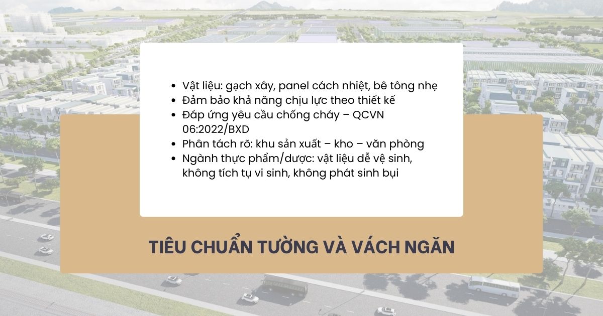 Tiêu chuẩn xây dựng nhà xưởng