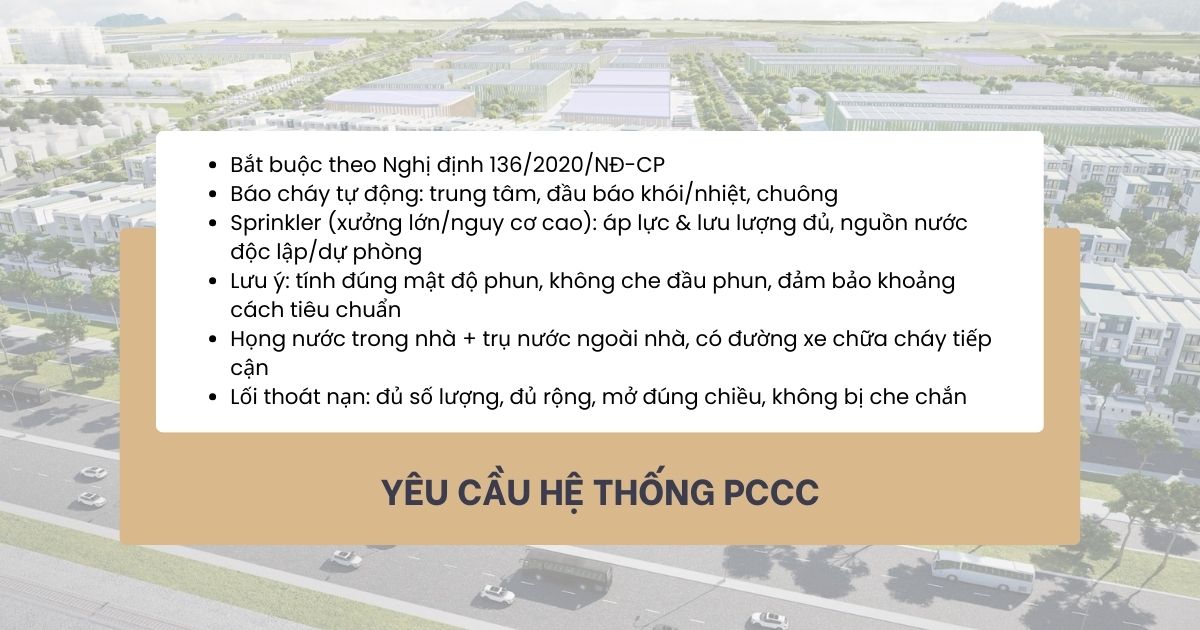 Tiêu chuẩn xây dựng nhà xưởng